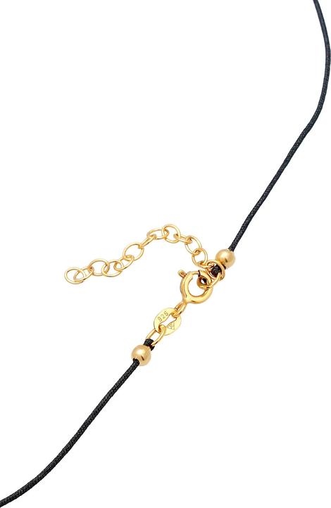 Immagine prodotto Elli Collana Choker Nylon Shamrock Luck Bead Argento 925 (Nylon, Argento 925, Nessuna pietra preziosa, 36 cm)