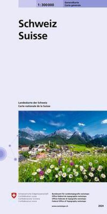 Immagine prodotto Mappa generale della Svizzera 300000