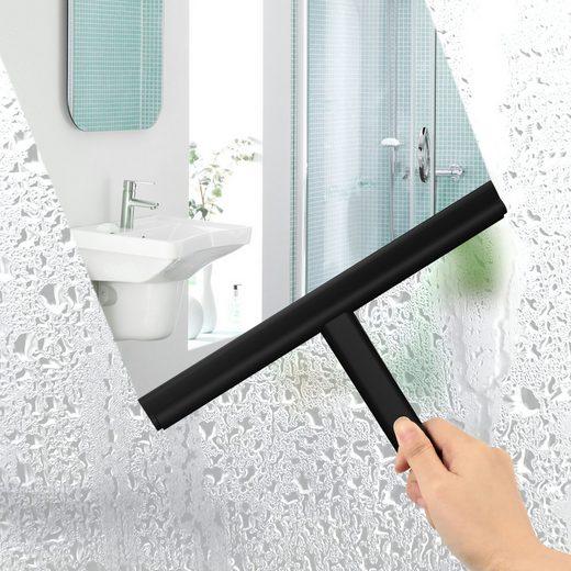 Produktbild Emke Duschabzieher, Abzieher Dusche mit Halter, 215mm, Schwarz