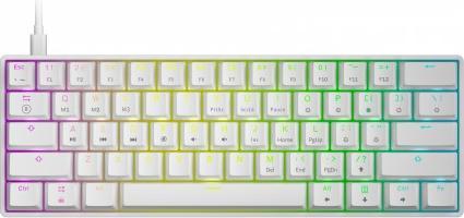 Productafbeelding HK Gaming GK61 US wit/geel (NL, Bedraad)