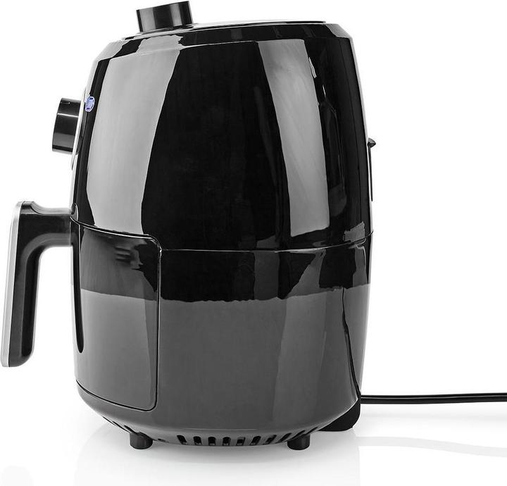 Produktbild Nedis Heissluft Friteuse | 2.4 l | Timer: 30 min | Analog | Aluminium / Schwarz (EU-Stecker)