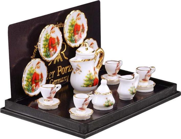 Produktbild Reutter 001.334/6 - Kaffeeset "Weihnachten", Miniatur (8 x 5 x 5 cm)