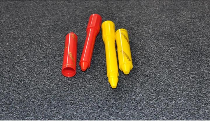 Actual product image Malinos wax crayons 3-in-1, 6 pieces (Multicoloured, 6 x)