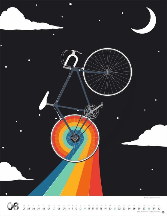 Image du produit Bike Art Posterkalender 2026 (34 x 44 cm, Couverture rigide, Allemand)