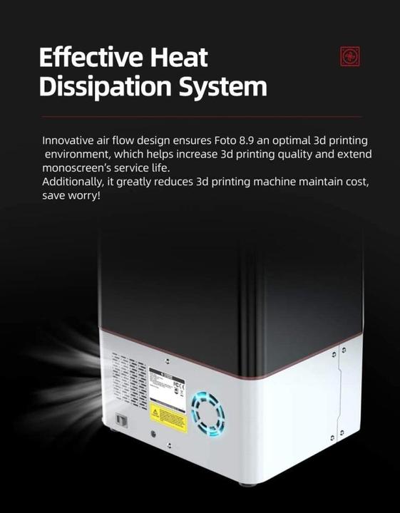 Actual product image FlashForge 3d printer Foto 8.9 LCD Mono