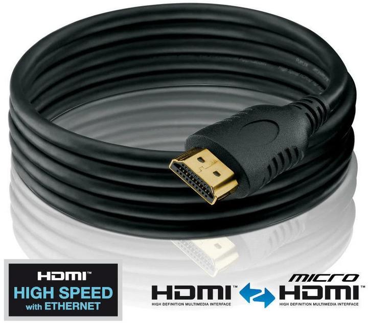 Produktbild Purelink micro HDMI (Typ D) — HDMI (Typ A) (3 m, HDMI)