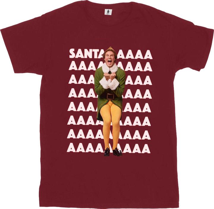 Elf Buddy Santa Scream TShirt (XL)