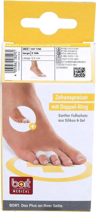 Image du produit Bort Medical PediSoft Zehenspreizer L mit doppel Ring (Déodorants & poudre pour les pieds, 498.67 ml)