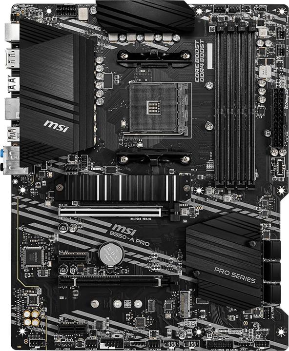 Image du produit MSI B550 A PRO (AM4, AMD B550, ATX)