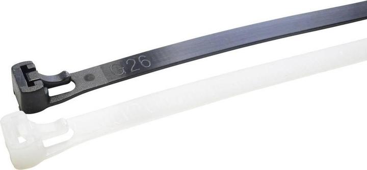Image du produit WKK 5167 Collier de serrage 370 mm 7.60 mm Naturel Détachable, stabilisé UV, résistant à l'usure. (Serre-câbles en plastique, 370 mm, 100 pcs)