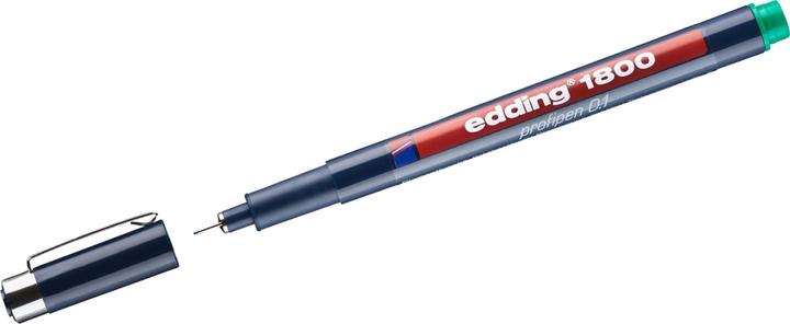 Actual product image Edding Profipen 1800 Fiber Drawing Machine (Green, 1 x)