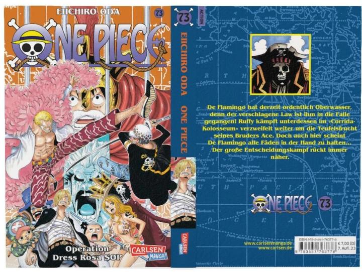 Immagine prodotto One Piece, Band 73. Operation Dress Rosa SOP (Tedesco, Eiichiro Oda, 2015)