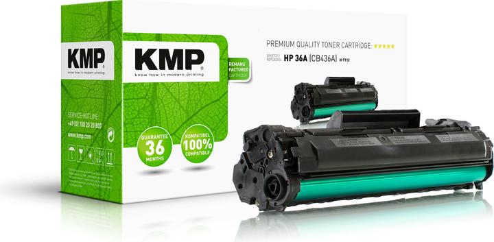 KMP H-T112 Toner kompatibel mit HP CB 436 A (BK)