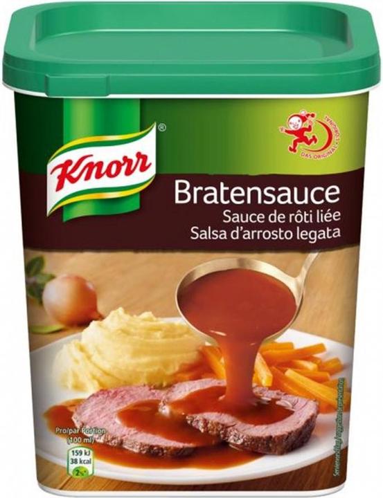 Produktbild Knorr Bratensauce Granulat Dose, dunkle Braten Sauce für Fleischgerichte, ideales Würzmittel für Rind (850 g)