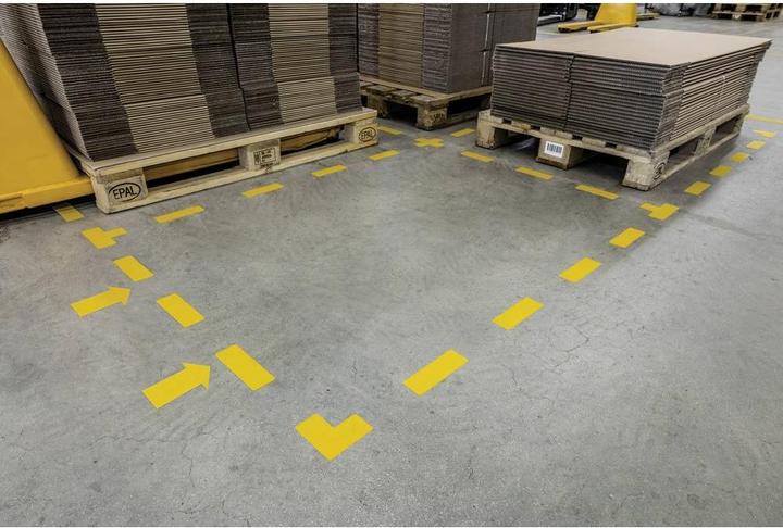 Actual product image Durable Signal sticker for the floor Form