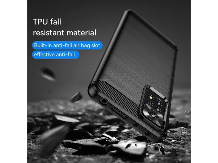 Produktbild Screenguard Xiaomi Redmi Note 11 Pro+ 5G Hülle Carbon Brushed Soft TPU (Xiaomi Redmi Note 11 Pro+ 5G)