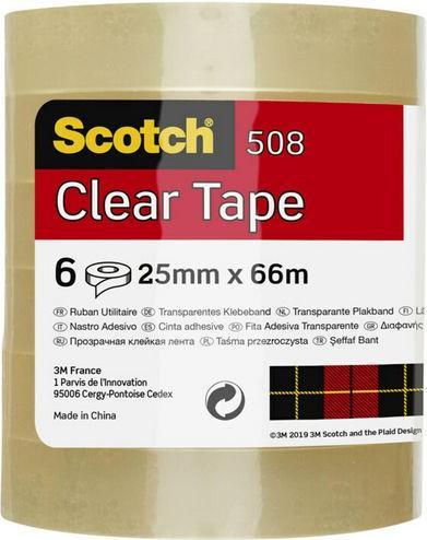 Actual product image 3M Klebeband Scotch Polypropylen Transparent (25 mm)