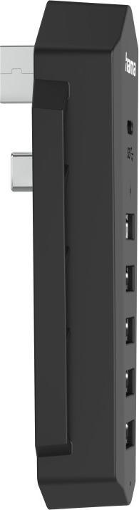 Produktbild Hama 6in1 USB-Hub für Playstation 5, 6 Ports (1x USB-C, 5x USB-A), Schwarz (PS5)