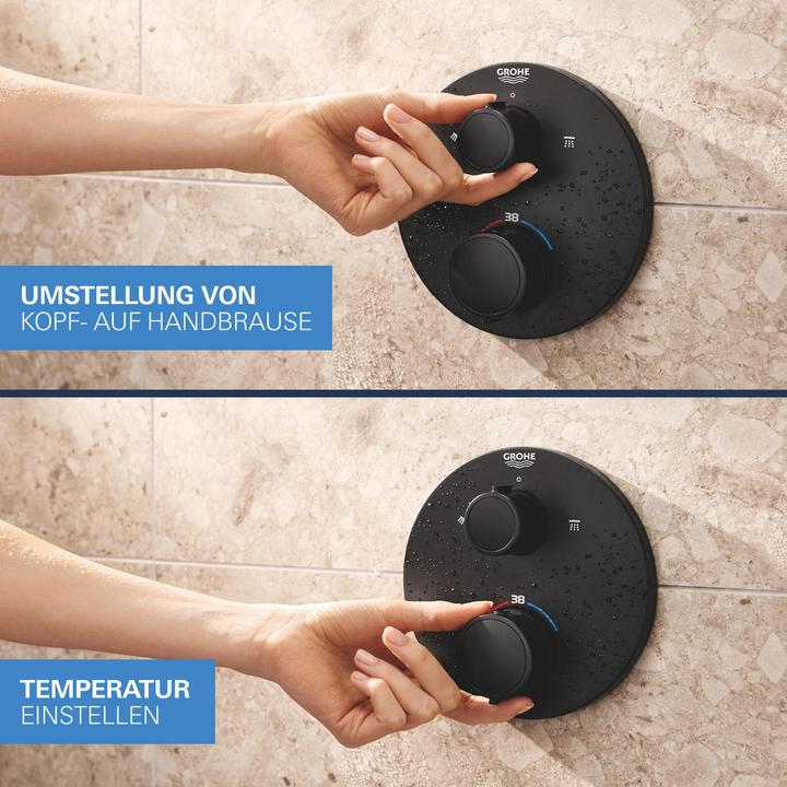 Produktbild Grohe Precision Thermostat Unterputz-Duschsystem mit Vitalio Start 250 Kopfbrause und Vitalio Start 110 Ha