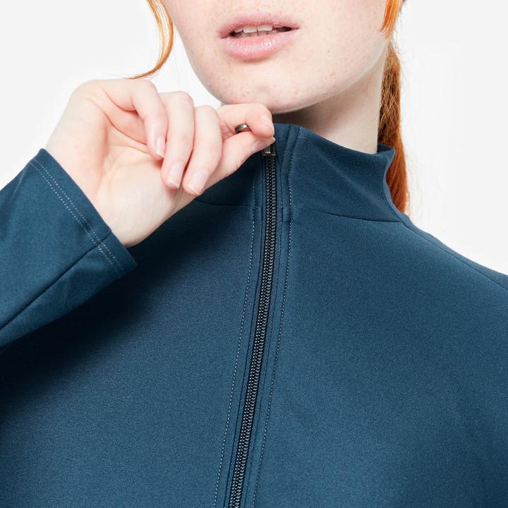 Produktbild Domyos Trainingsjacke mit Reissverschluss Damen - blau (XL)