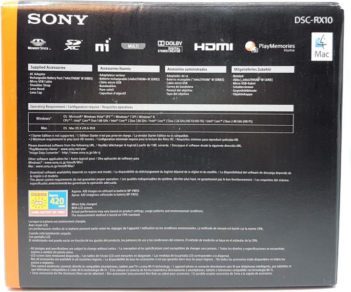 Image du produit Sony Dsc Rx10 (24 - 200 mm, 20.20 Mpx, 1")