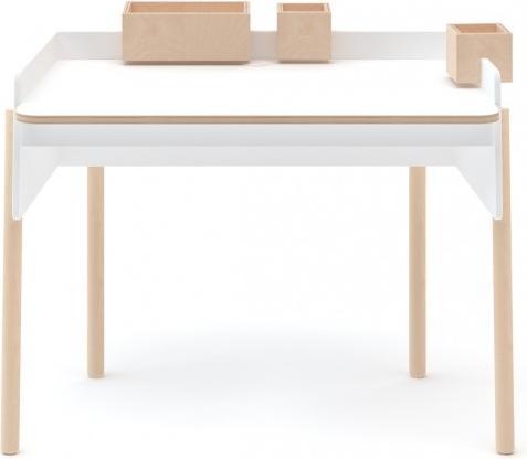 Actual product image Oeuf NYC Brooklyn desk, birch/white