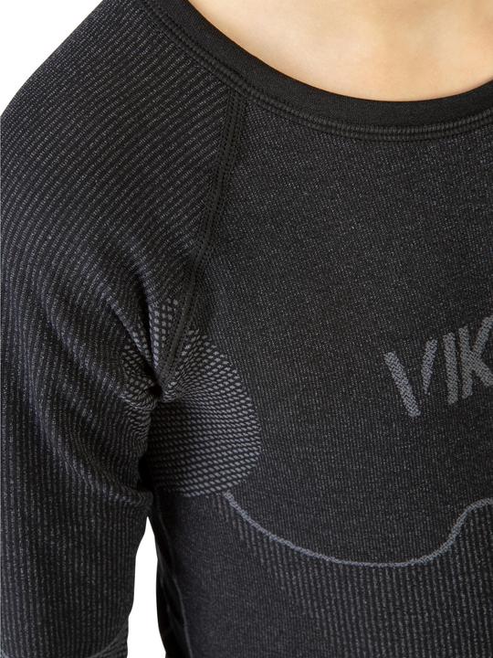 Produktbild Vikingsports VIKING Kinder Riko Set Funktionsunterwäsche Thermounterwäsche Skiunterwäsche Seamless - Schwarz, 116 (116, 122, 128)