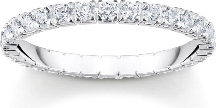 Immagine prodotto Thomas Sabo Anello dal design delicato con pietre bianche (56, 925 Argento)