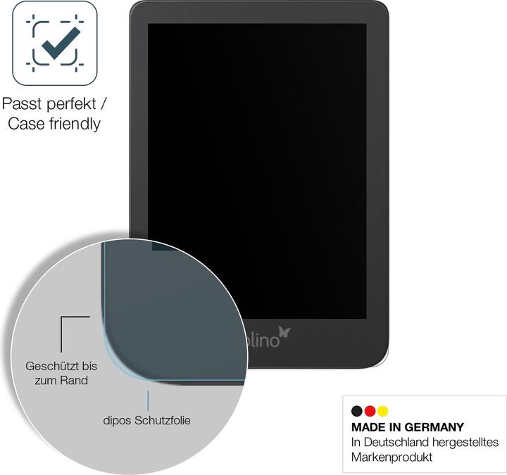 Produktbild Dipos Anti-Shock Displayschutz Matt 9H (1 Stück, Tolino Shine 4)
