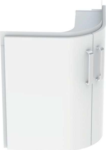 Geberit Keramag Lave-mains dangle Armoire basse Renova Nr. 1 Comprimo Nouveau 482x605x482mm Blanc mat/Blanc