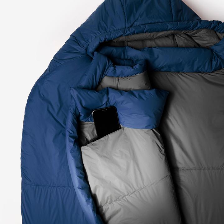 Immagine prodotto Simond Mumienschlafsack koppelbar kompakt Trekking - MT500 15 °C Kunstfaser (220 cm)