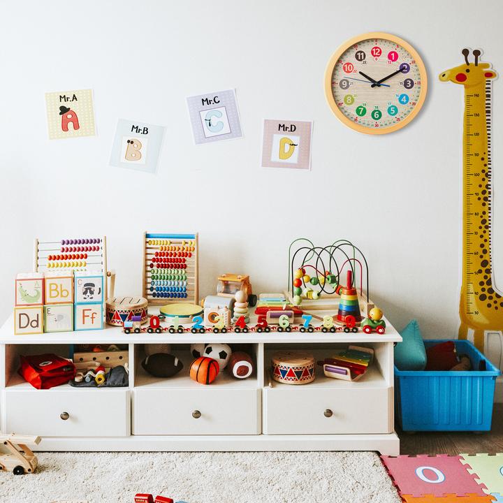 Productafbeelding Relaxdays Wandklok voor kinderen (30 cm)