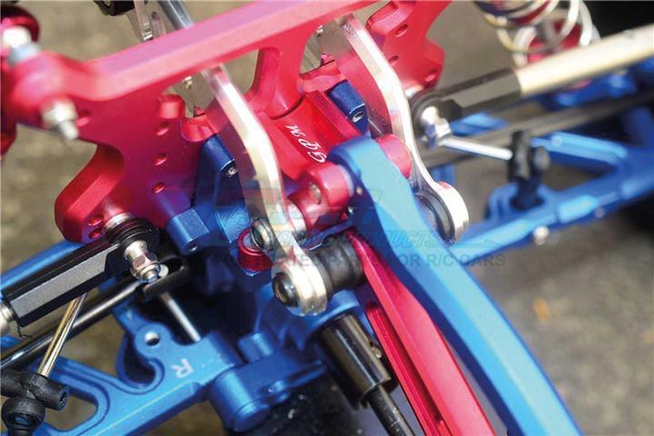 Actual product image GPM aluminium mounting for rear upper chassis brace black arrma kraton, tali, typh, outca,notor,l