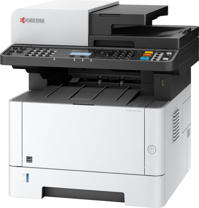 Actual product image Kyocera ECOSYS M2135dn/Plus Mono Laser Printer A4 35ppm Print Scan Copy Climate Protection System (Laser, Black and white)