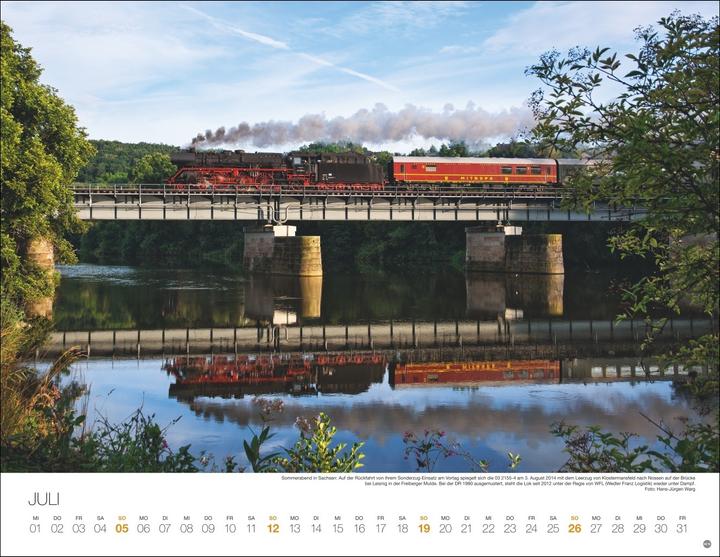 Produktbild Feurige Dampfloks Posterkalender 2026 (44 x 34 cm, Harter Einband, Deutsch)