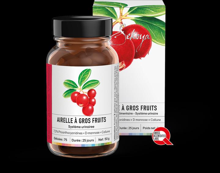 Sekoya Cranberry | D-Mannose | Gegen Harnwegsinfektionen (75 Stück, Kapseln)