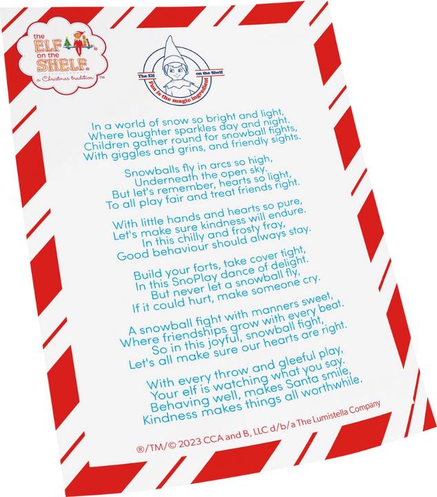 Energie-Label Zimpli Kids Elf On The Shelf Sno Play, 2-in-1 Scout Elf-Idee und Sensorik-Spielzeug. ®