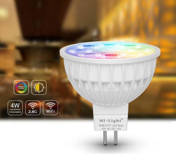 Produktbild Milight LED Spot MR16 RGB+KW/WW 4W (280 lm, 1 x, F)