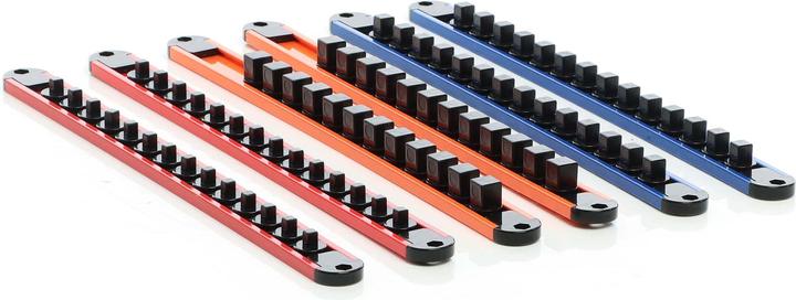 Actual product image XPOtool 6x 360° Rotating Socket Wrench Organiser made of ABS for 80 Box Spanners 1/2", 1/4", 3/8&q