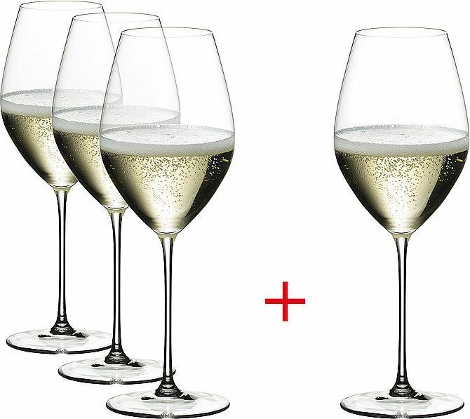 Produktbild Nachtmann Riedel Veritas Kauf 4 Zahl 3 Champa (4 Gläser, Sektgläser)