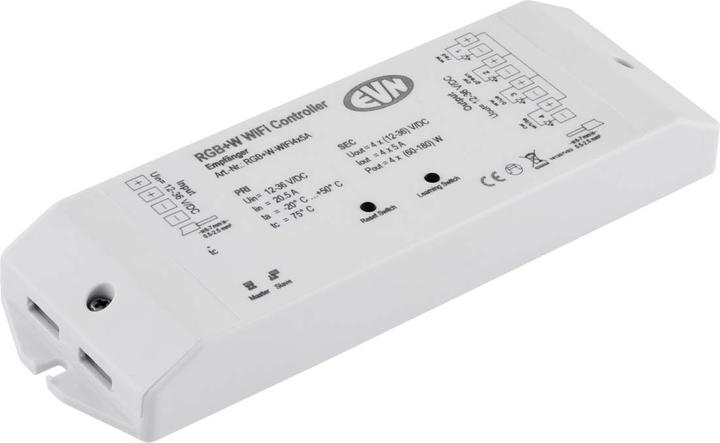 EVN RGBWWiFi4x5A WiFi receiver 122436V 4x5A suitable for applications DIM CCT RGB RGBW