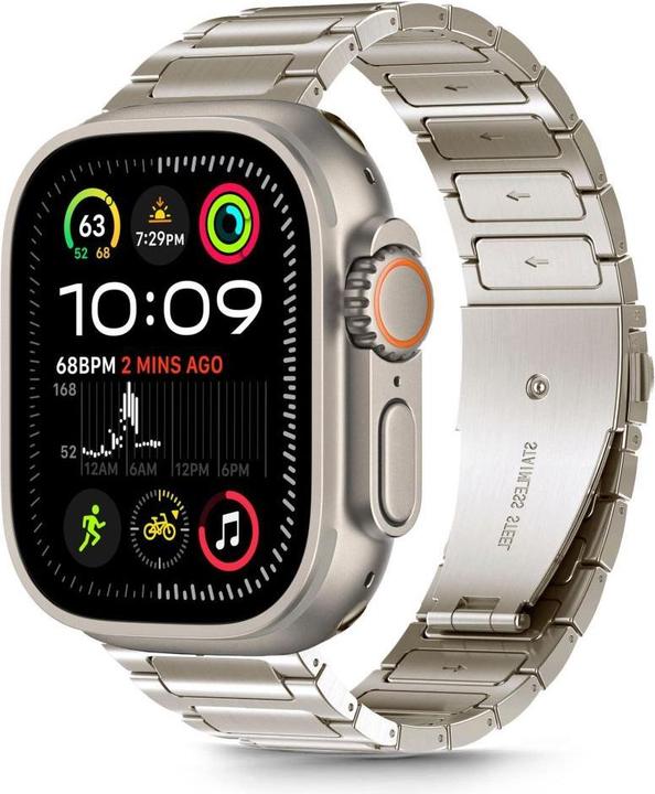 Produktbild Tech-Protect Stainless Bracelet for Apple Watch 44 / 45 / 46 / 49 mm - titanium (Edelstahl)