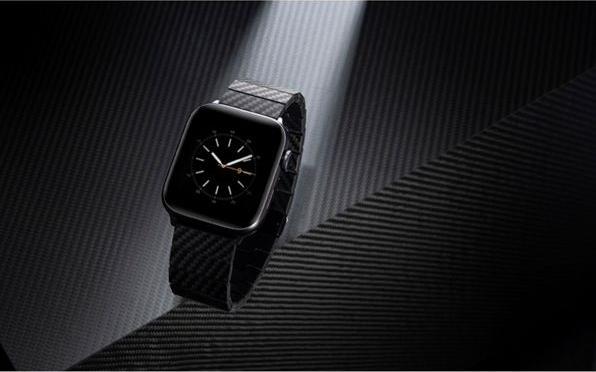 Actual product image Pitaka Carbon Fiber Link Bracelet Modern Strap 38-40mm (38 mm, 40 mm, Carbon fibre)
