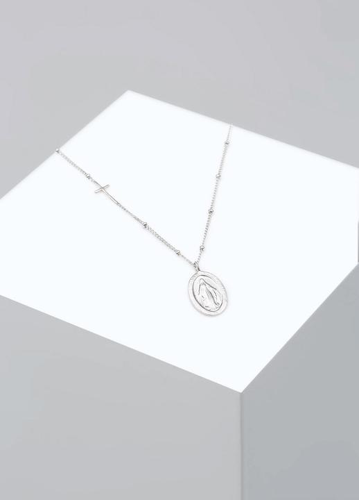 Immagine prodotto Elli Marienbild Anhänger und Kreuz (925 Argento, 45 cm)
