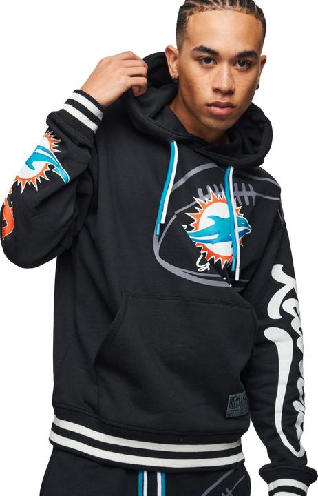 Immagine prodotto Recovered Re:covered Felpa con cappuccio in pile - PATCHES Miami Dolphins - L (L)