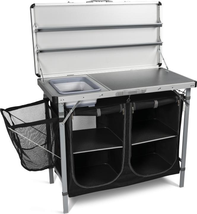 Produktbild Kampa Profi Campingküche - XL Arbeitsplatte, Spülbecken und Gewürzregal FK0001
