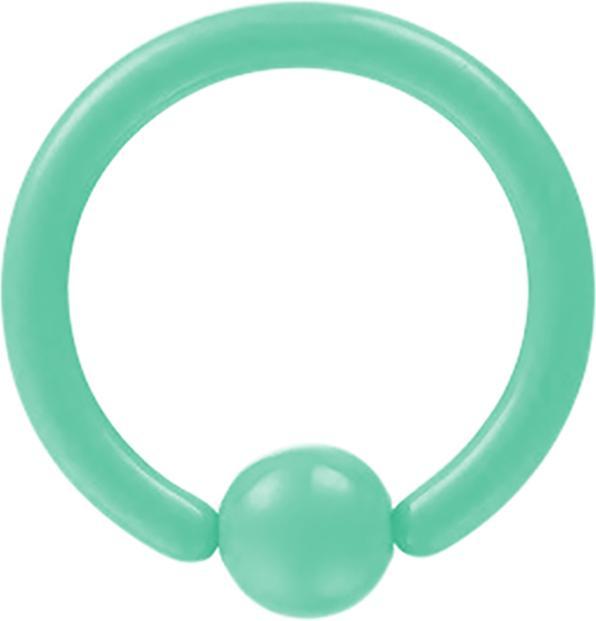 Star Piercing Micro Ball Closure Ring pastellgrün (ohne Messing, Chirurgenstahl 316L)