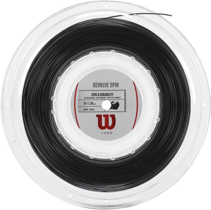 Wilson Tennissaite Revolve Spin 16 200m Schwarz