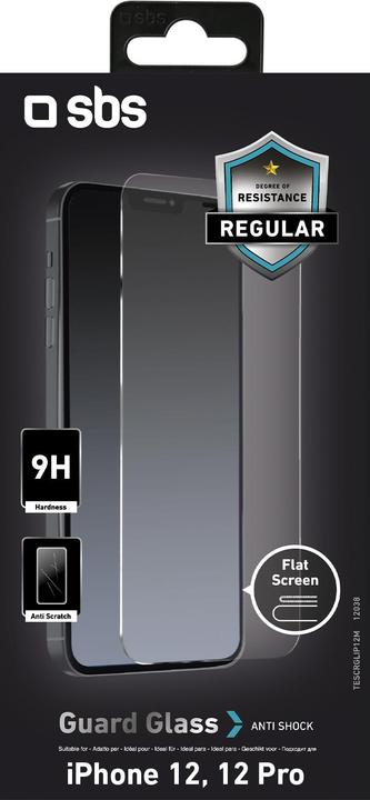Actual product image SBS Glass screen protector for iPhone 12/12 Pro (1 Piece, Apple iPhone 12, Realme 12 Pro+)