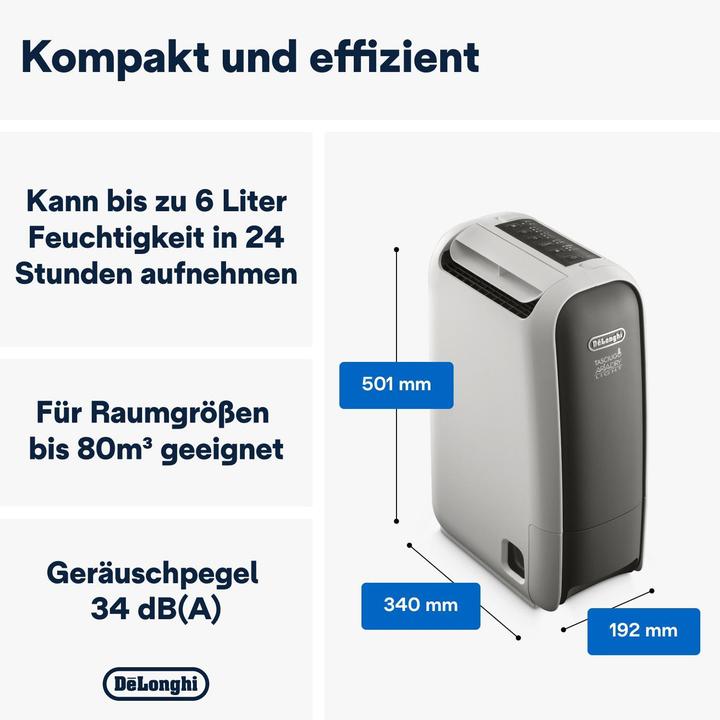 Produktbild De'Longhi Tasciugo AriaDry Light DNS65 (75 m², 6 l/24h)